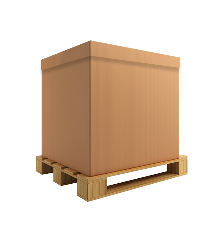 Caisse-palette réutilisable en carton ondulé – 48 x 40 x 30 po S
